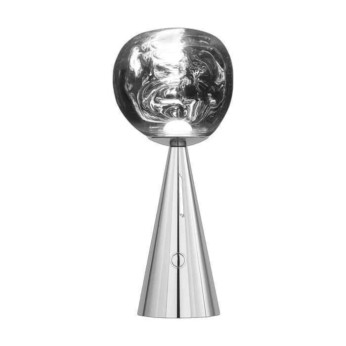 Melt Small Portable Light in Silver by Tom Dixon