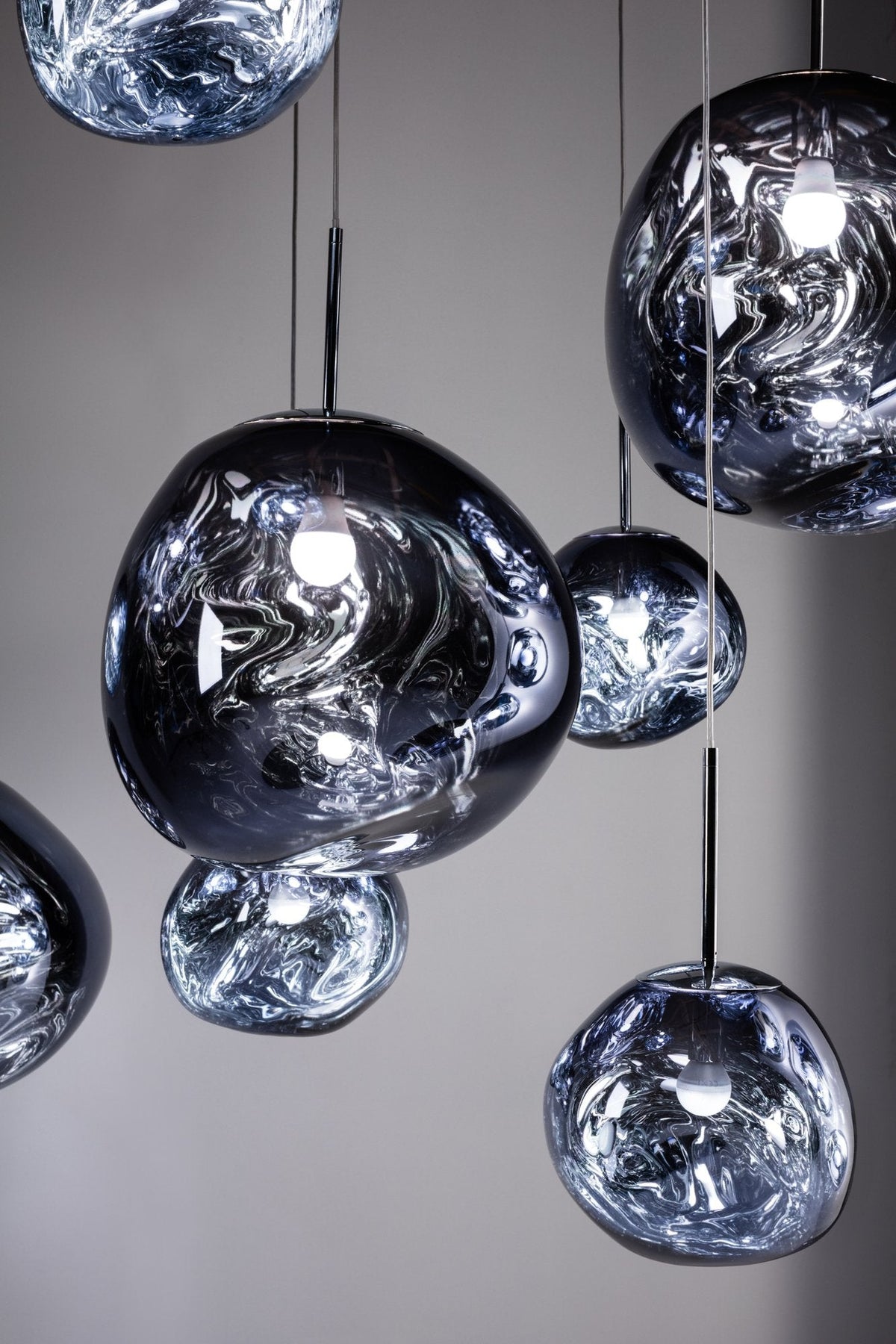 Tom Dixon Melt Smoke Pendant close-up