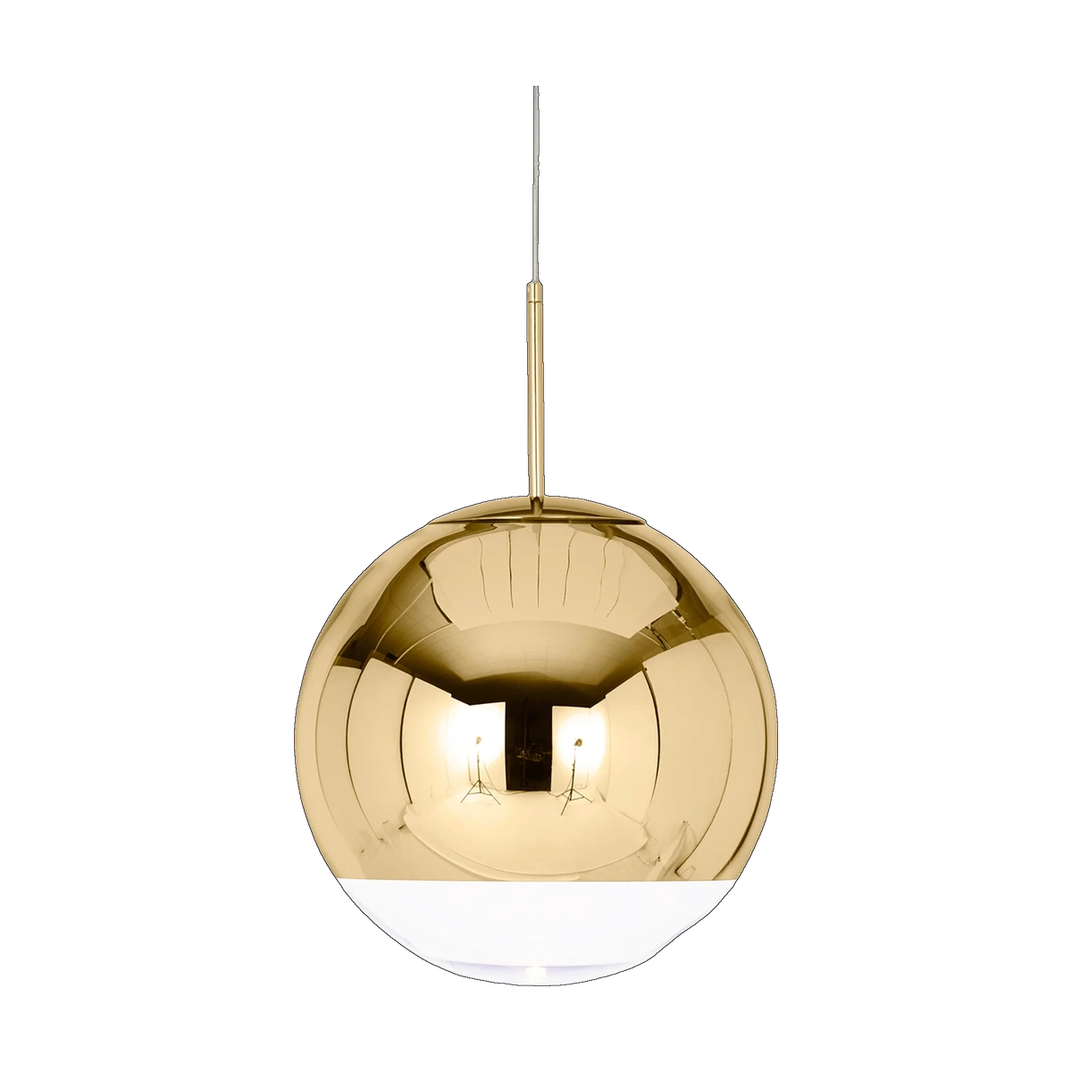 Mirror Ball 20in Pendant, Gold Polished Polycarbonate by Tom Dixon