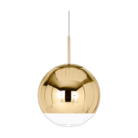 Mirror Ball 20in Pendant, Gold Polished Polycarbonate by Tom Dixon