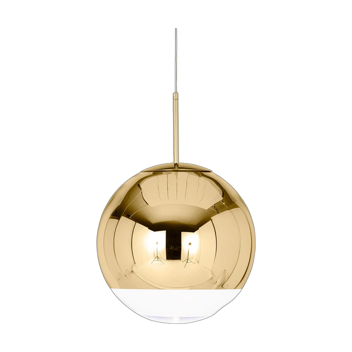 Mirror Ball 20in Pendant, Gold Polished Polycarbonate by Tom Dixon