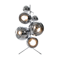 Mirror Ball Floor Chandelier in Silver Mirrored Polycarbonate by Tom Dixon