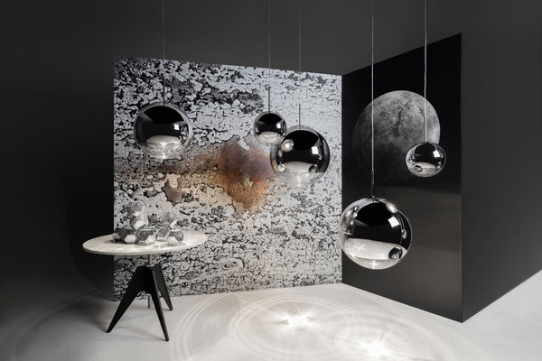 Tom Dixon Mirror Ball silver pendants in multiple sizes