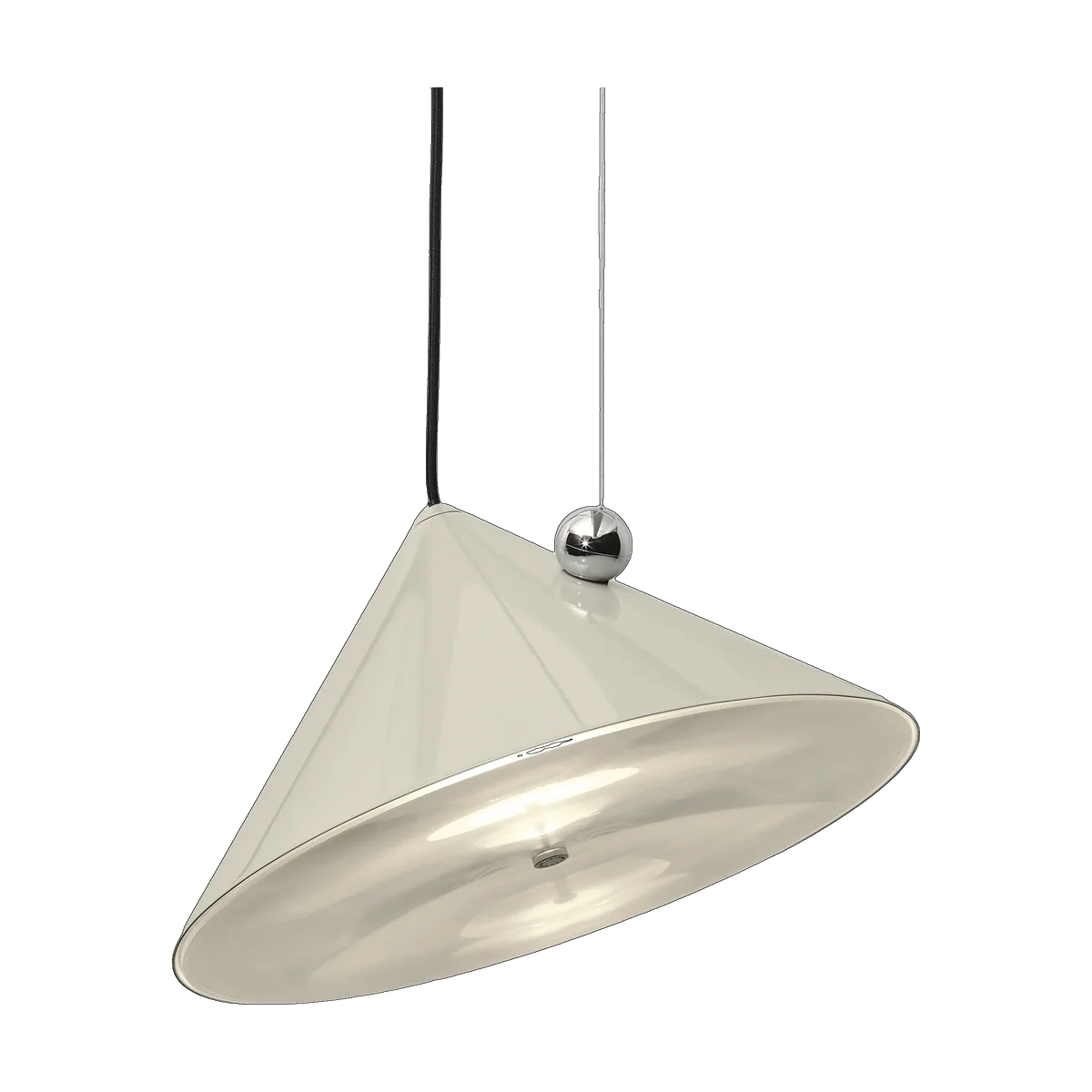 Pose Large Pendant, High-Gloss Putty by Tom Dixon