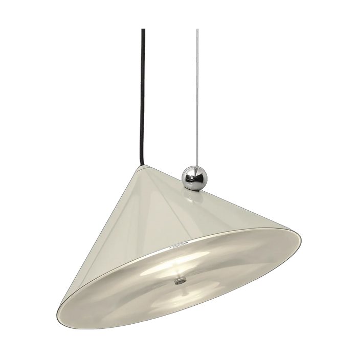 Pose Large Pendant, High-Gloss Putty by Tom Dixon