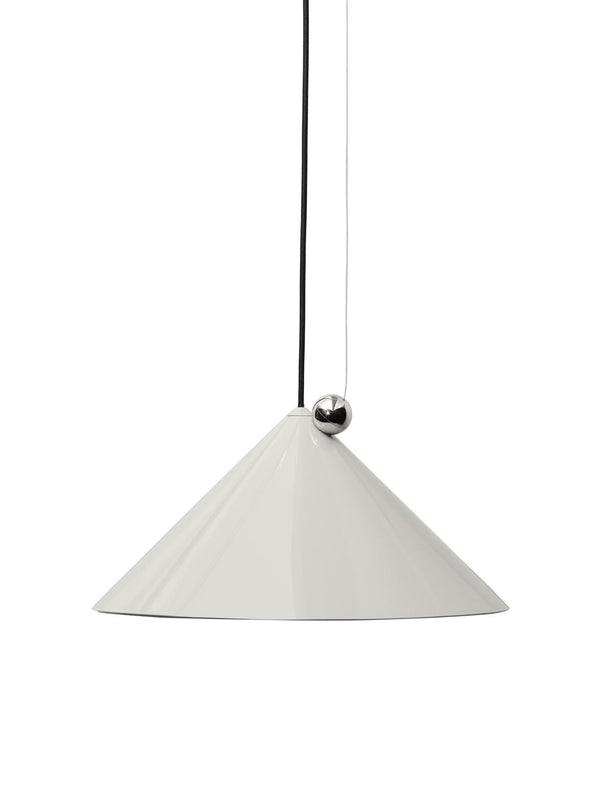 Tom Dixon Pose Large Pendant in High-Gloss Putty, front studio view