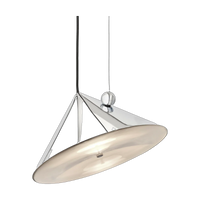 Pose Large Pendant, Polished Silver by Tom Dixon