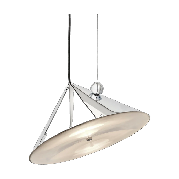 Pose Large Pendant, Polished Silver by Tom Dixon