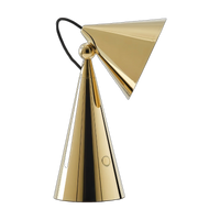 Pose Portable Light in Polished Gold by Tom Dixon