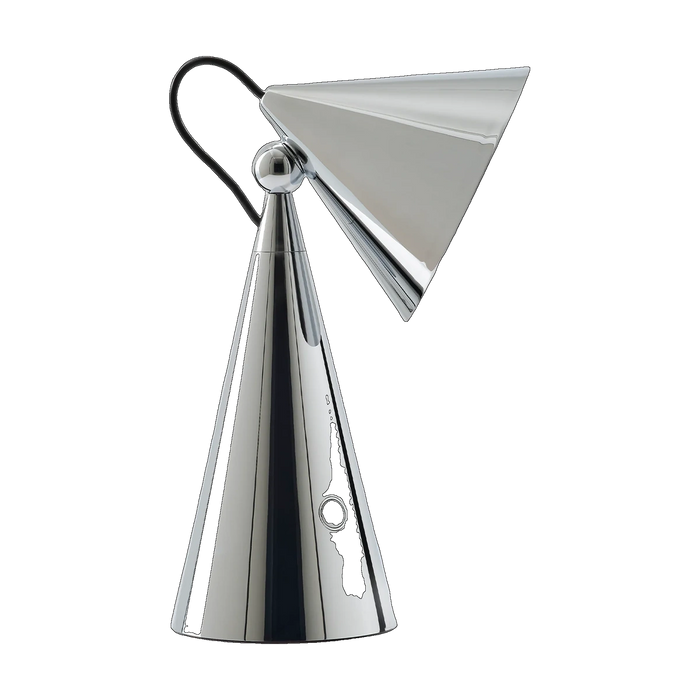 Pose Portable Light in Polished Silver by Tom Dixon