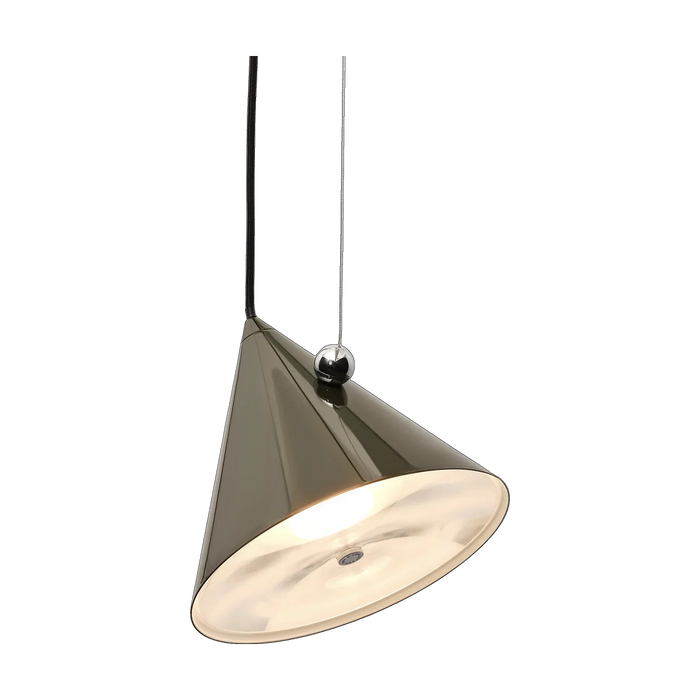 Pose Small Pendant in High-Gloss Kelp by Tom Dixon