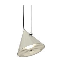 Pose Small Pendant in High-Gloss Putty by Tom Dixon