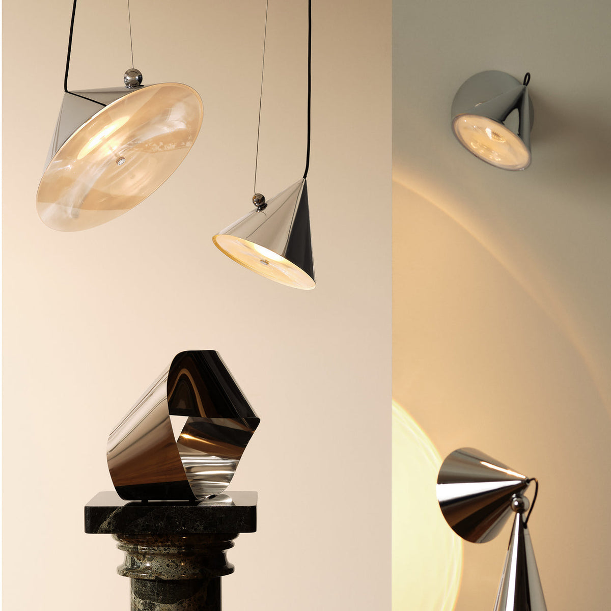 Tom Dixon Pose Surface Light in a contemporary interior