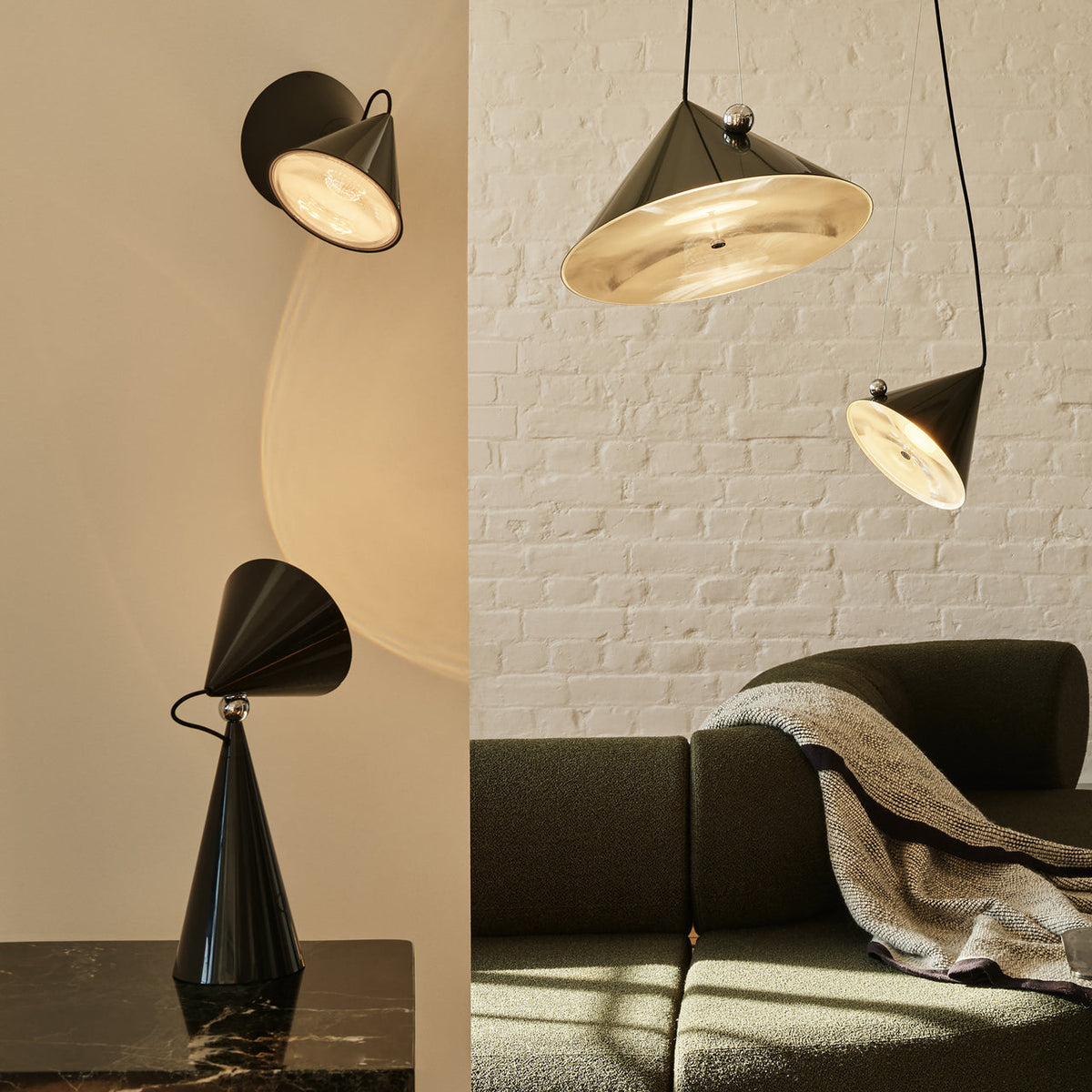 Tom Dixon Pose Surface Light in an architectural interior
