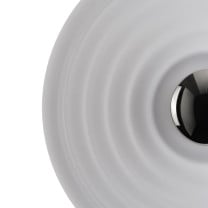 Tom Dixon Press Large Surface Light in frosted glass, closeup