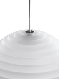 Tom Dixon Press Medium Sphere Pendant frosted pressed glass top detail