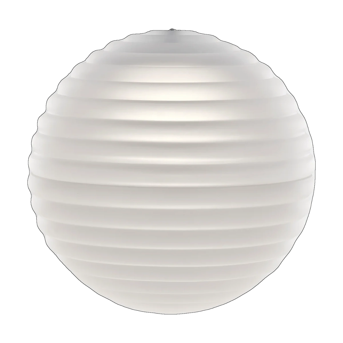 Press Medium Sphere Pendant, Frosted Pressed Glass by Tom Dixon