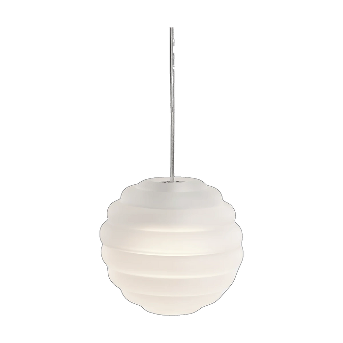 Press Mini Sphere Pendant, Frosted Pressed Glass by Tom Dixon