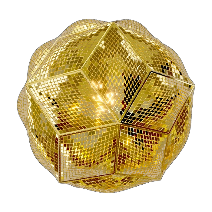Puff Pendant, Brass Stainless Steel, UL Title 24 by Tom Dixon