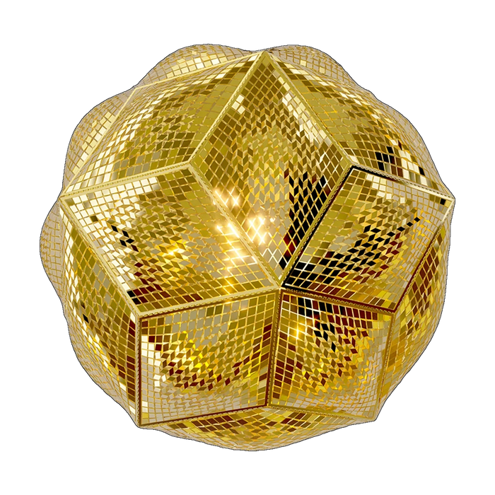 Puff Pendant, Brass Stainless Steel, UL Residential by Tom Dixon