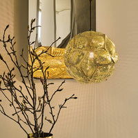 Tom Dixon Puff Pendant brass panel detail