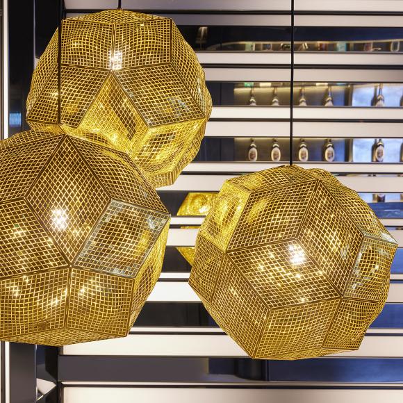 Tom Dixon Puff Trio-Round Pendant System lifestyle image