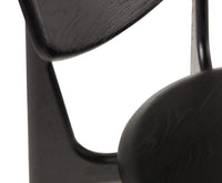 Tom Dixon Slab Dining Chair Black Brushed Oak detail