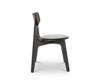 Tom Dixon Slab Dining Chair Black Brushed Oak side