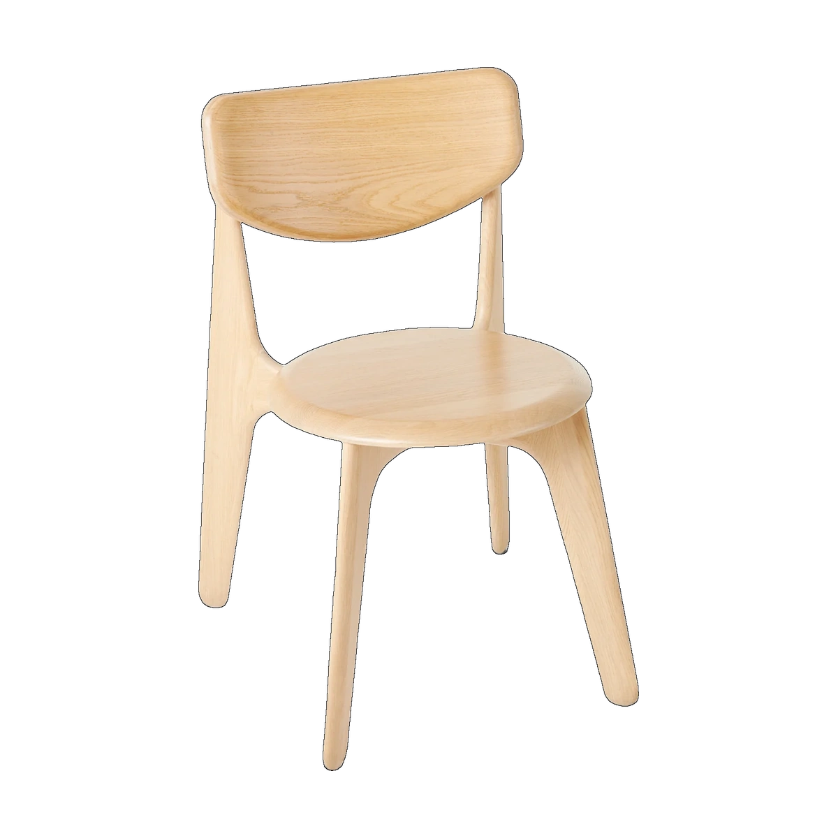 Slab Dining Chair Natural Brushed Oak