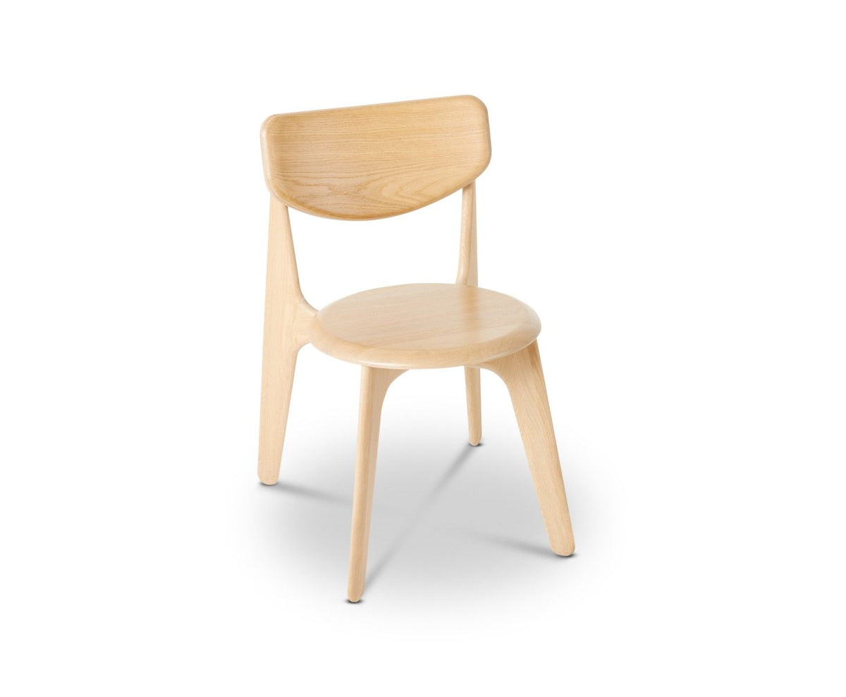 Tom Dixon Slab Dining Chair Natural Brushed Oak angle