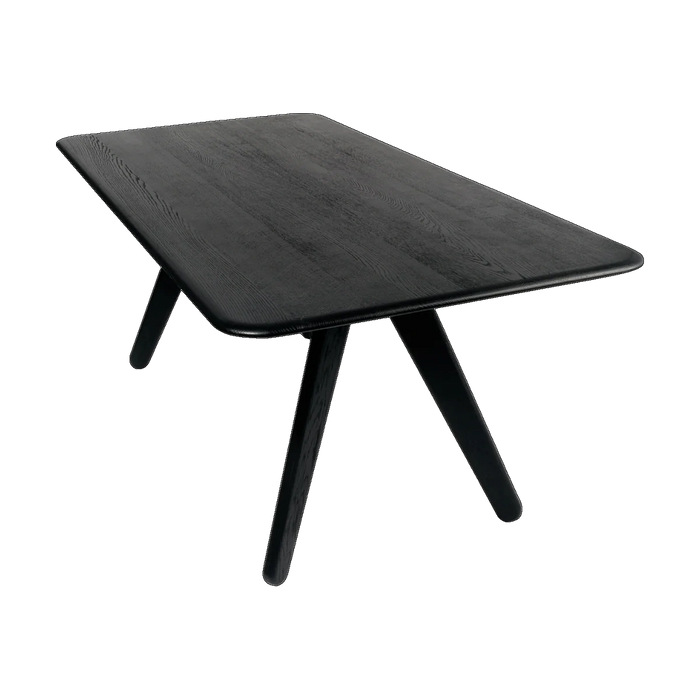 Tom Dixon Slab Large Dining Table Black Brushed Oak