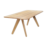 Tom Dixon Slab Large Dining Table Natural Brushed Oak
