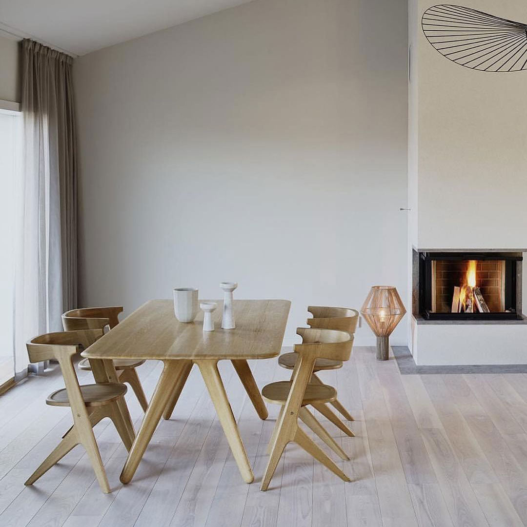Tom Dixon Slab Dining Chair Natural Brushed Oak lifestyle image