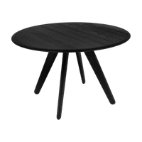 Tom Dixon Slab Large Round Table Black Brushed Oak