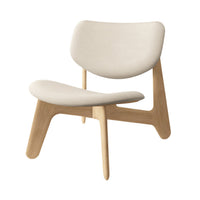 Tom Dixon Slab Lounge Chair Natural Brushed Oak Natural Kvadrat Elle Boucle