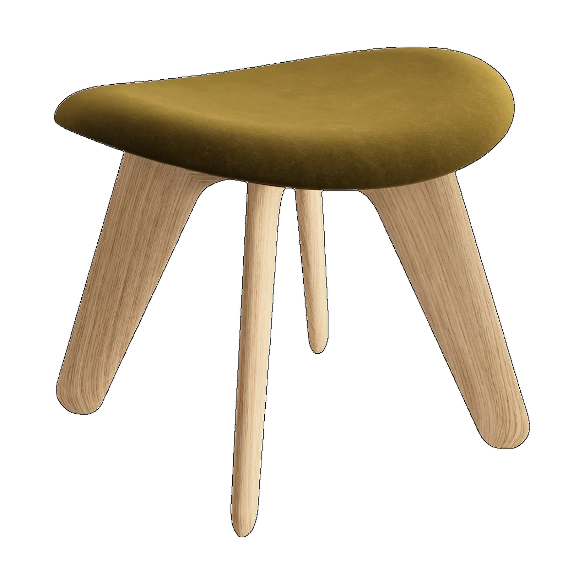 Tom Dixon Slab Ottoman in Khaki Royal Velvet