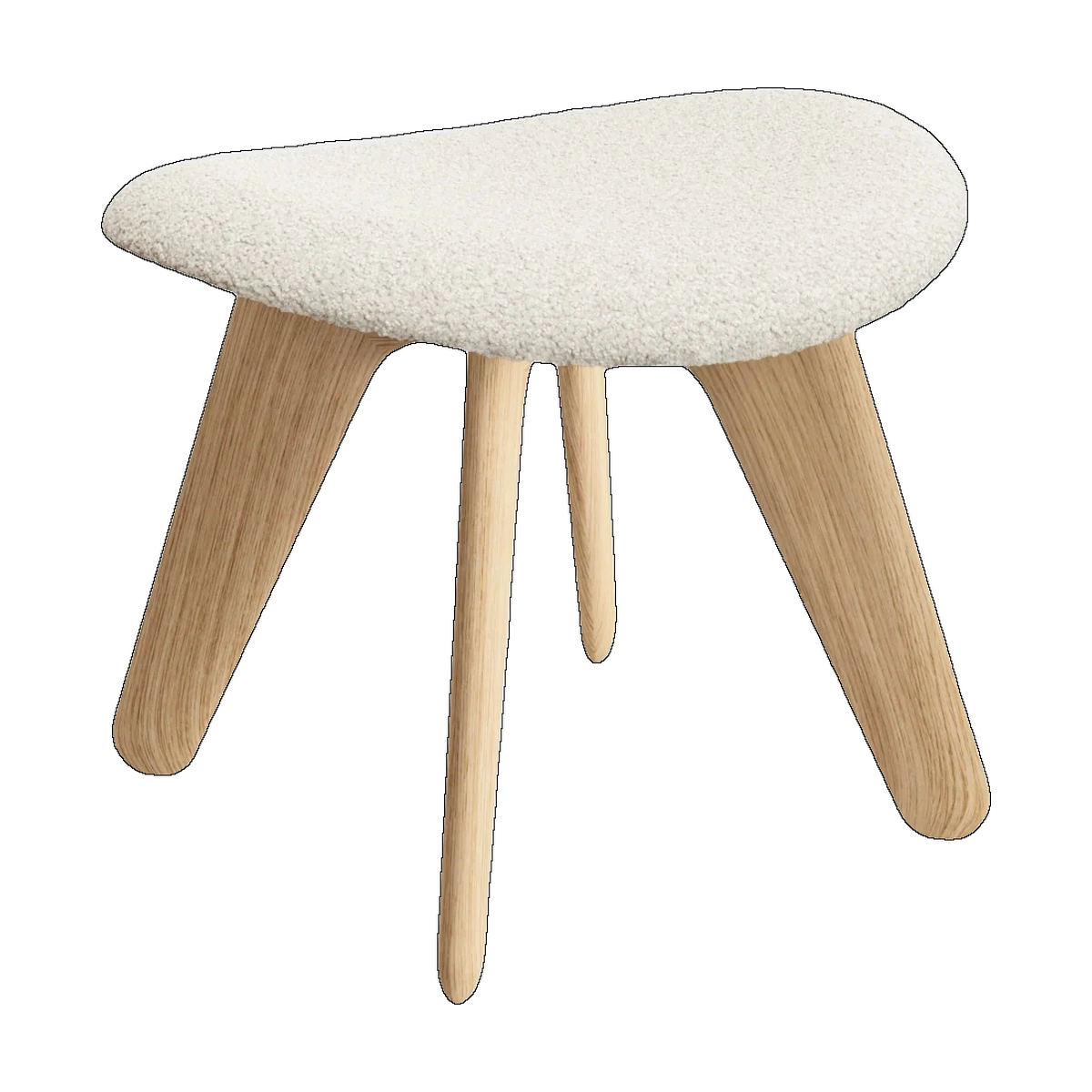 Tom Dixon Slab Ottoman in Natural Kvadrat Elle Boucle