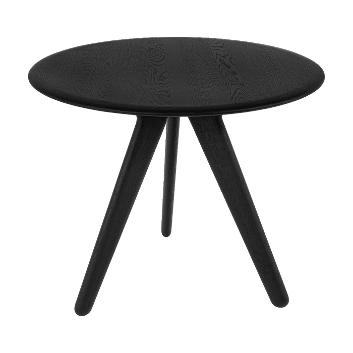 Tom Dixon Slab Small Round Table Black Brushed Oak