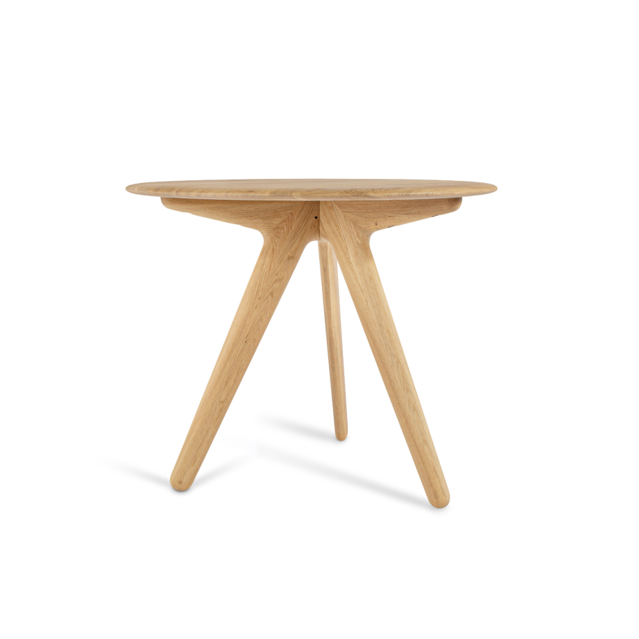 Tom Dixon Slab Small Round Table Natural Brushed Oak lifestyle image