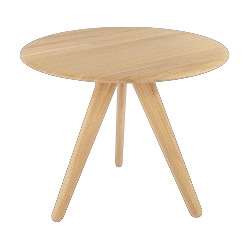 Tom Dixon Slab Small Round Table Natural Brushed Oak
