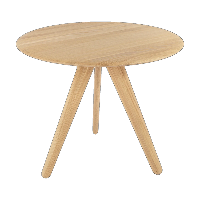 Tom Dixon Slab Small Round Table Natural Brushed Oak