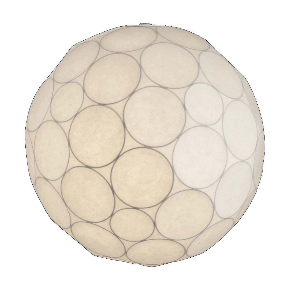 Soft Large Pendant, White Sprayed TPU by Tom Dixon