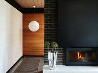 Tom Dixon Soft Medium Pendant in a modern room, switched off
