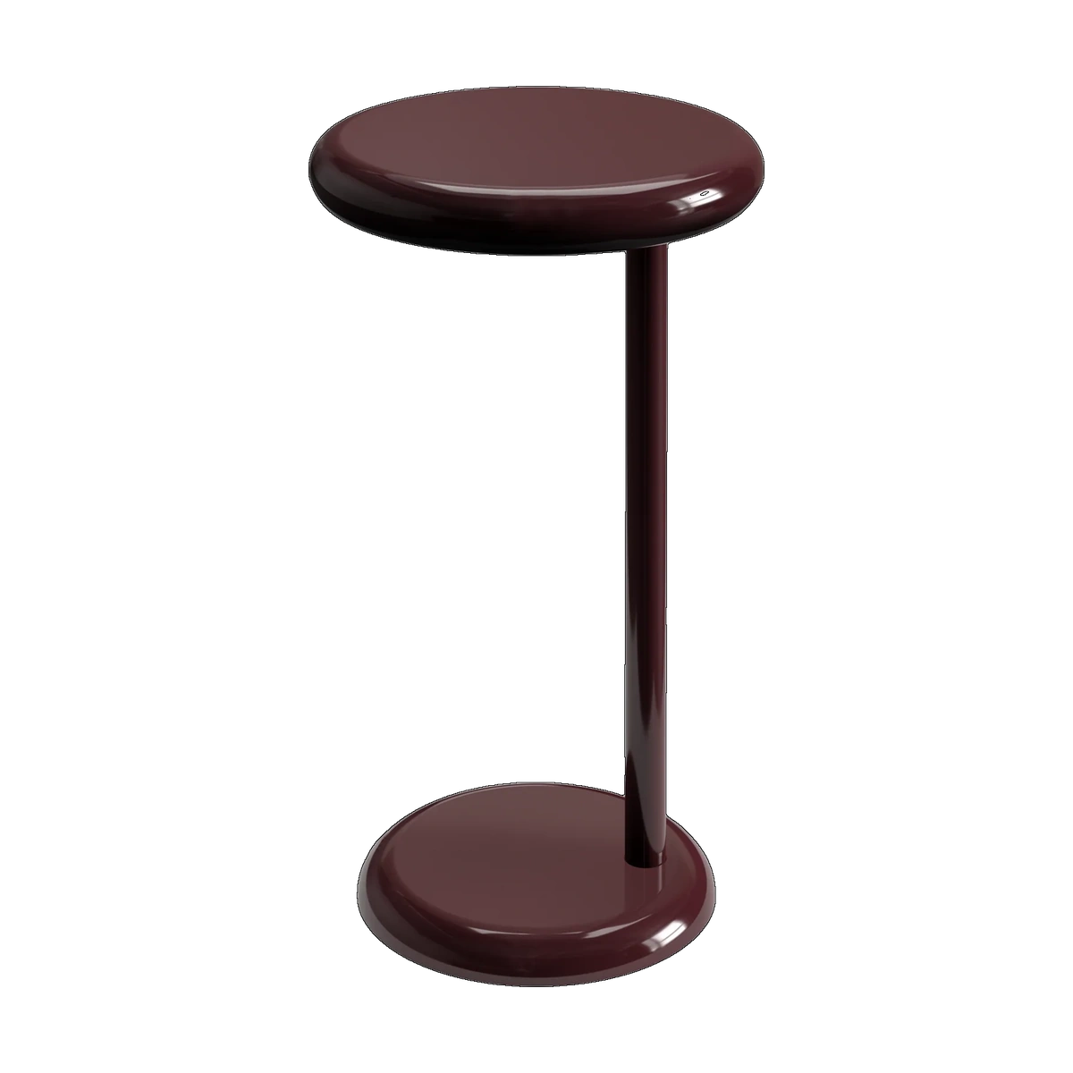 Tom Dixon Spot Side Table High-Gloss Burgundy