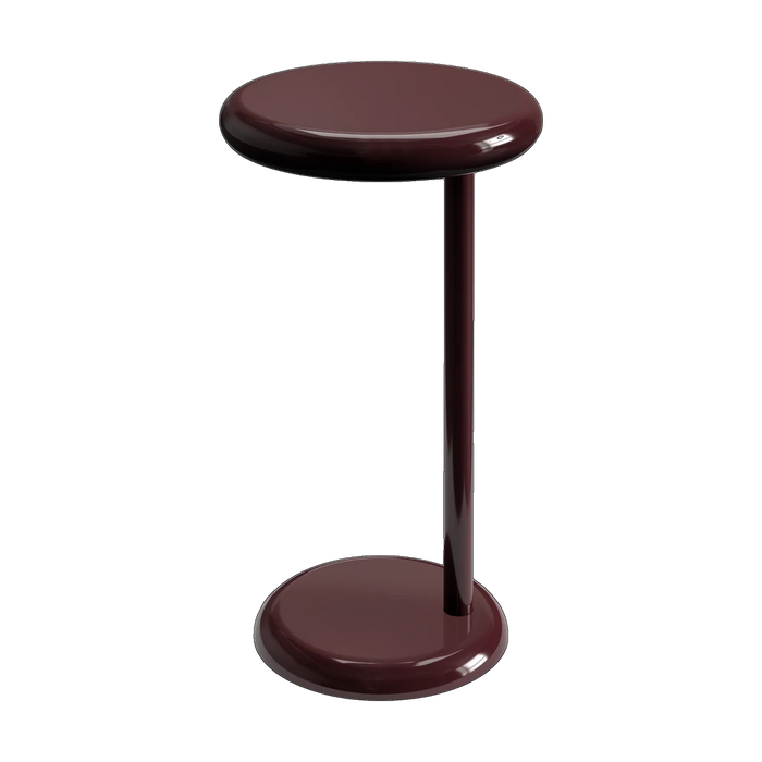 Tom Dixon Spot Side Table High-Gloss Burgundy