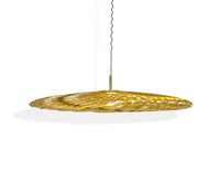 Tom Dixon Spring Large Pendant in polished brass, level 1 illuminated