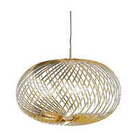 Spring Large Pendant, Polished Brass Steel by Tom Dixon
