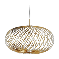 Spring Medium Expandable Pendant, Polished Brass by Tom Dixon