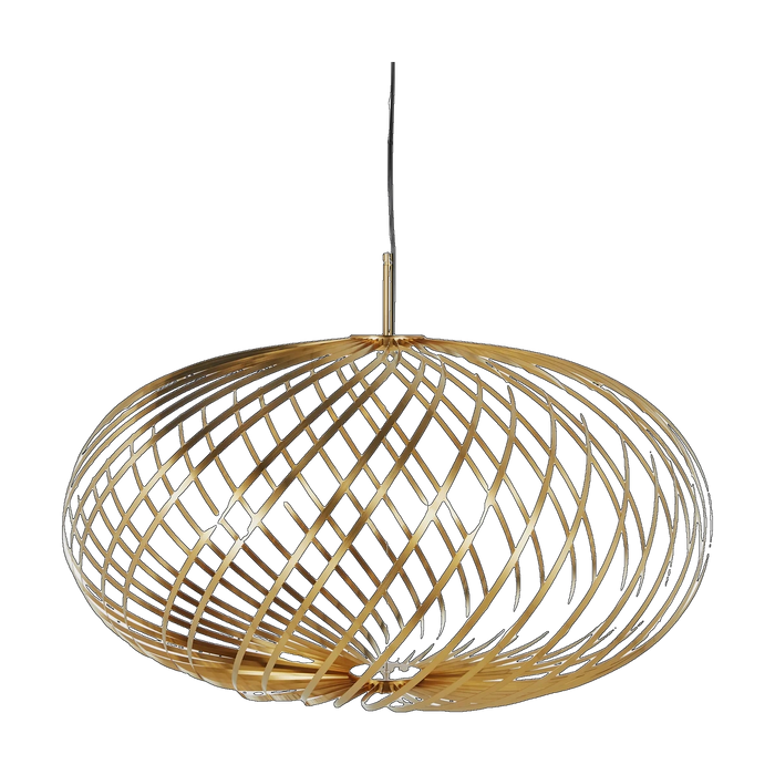 Spring Medium Expandable Pendant, Polished Brass by Tom Dixon