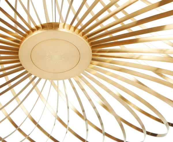 Tom Dixon Spring Medium Pendant polished brass detail